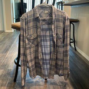 RSQ light blue flannel